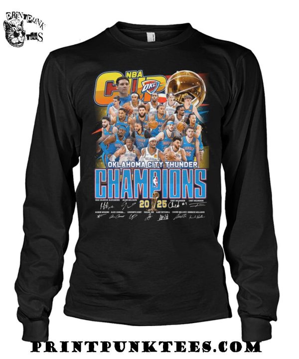 Oklahoma City Thunder NBA Champions 2025 T-Shirt