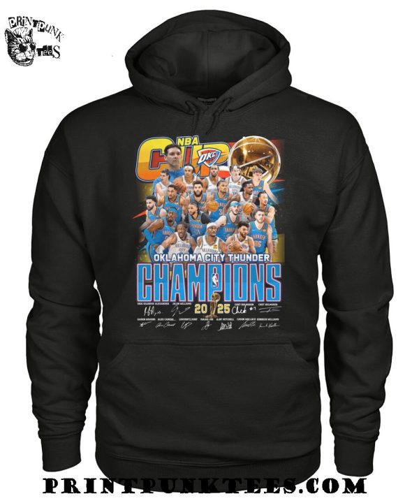 Oklahoma City Thunder NBA Champions 2025 T-Shirt