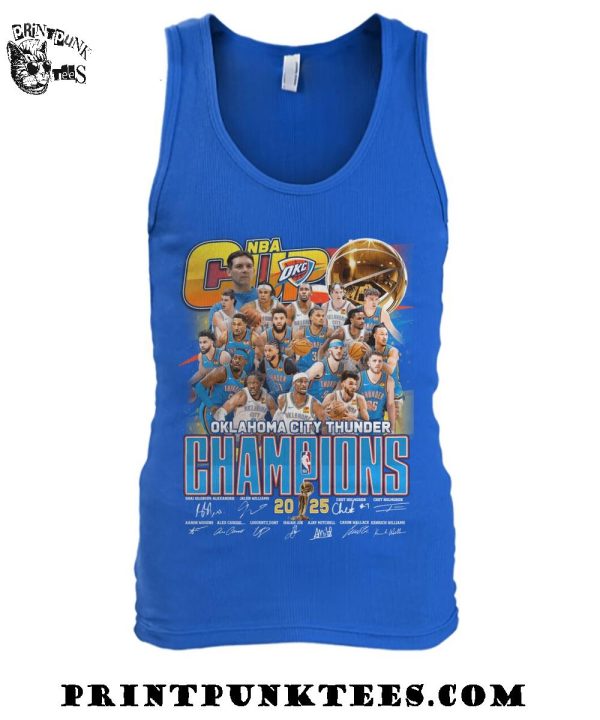 Oklahoma City Thunder NBA Champions 2025 T-Shirt