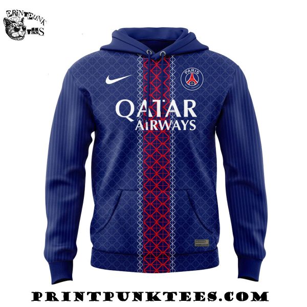Paris Saint Germain 2025-2026 Home Kit Released Custom Name And Number For Fans Hoodie