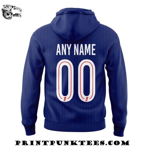 Paris Saint Germain 2025-2026 Home Kit Released Custom Name And Number For Fans Hoodie