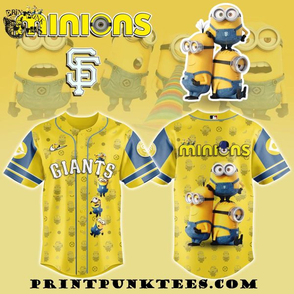 San Francisco Giants MLB x Minions 2025 Baseball Jersey