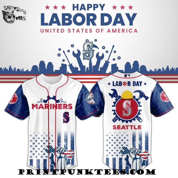 Seattle Mariners MLB x Happy Labor Day United States Of America 2025 Baseball Jersey