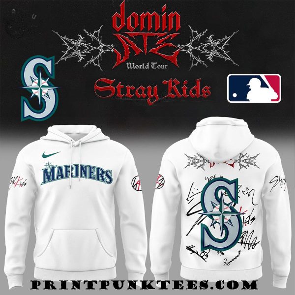 Seattle Mariners x ATE Domin World Tour Stray Kids 2025 Signature Hoodie