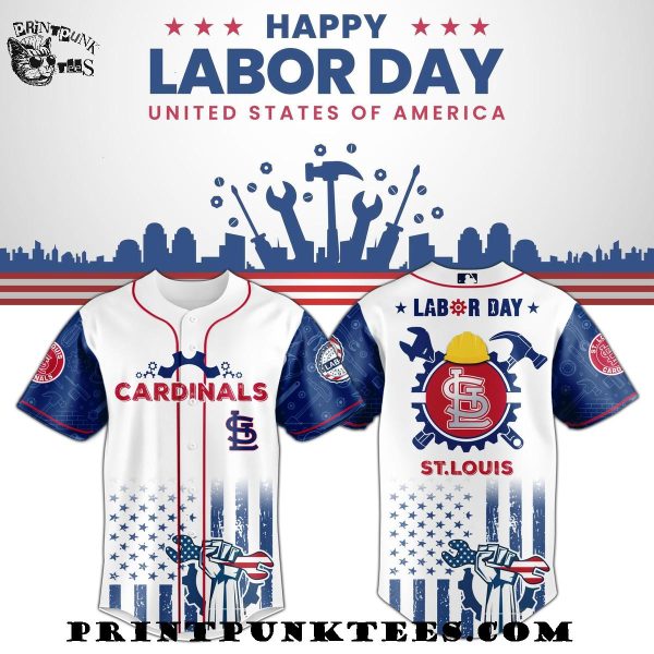 St.Louis Cardinals MLB x Happy Labor Day United States Of America 2025 Baseball Jersey