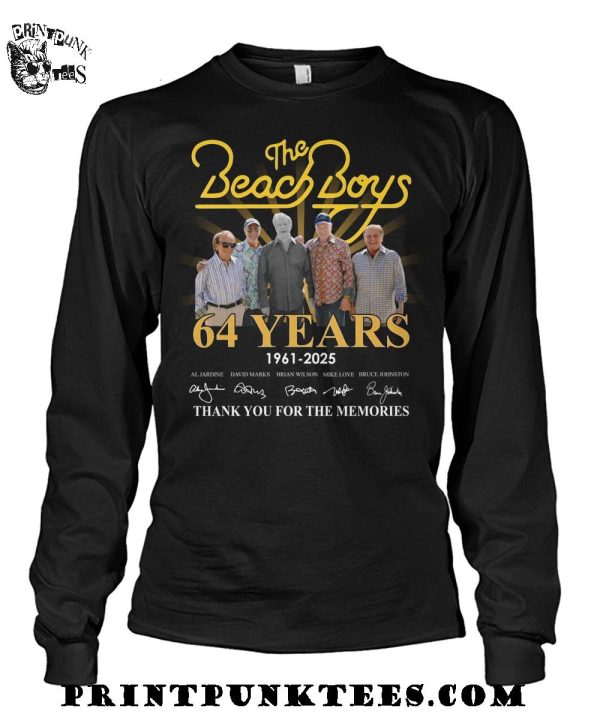 The Beach Boys 64 Years 1961-2025 Thank You For The Memories T-Shirt