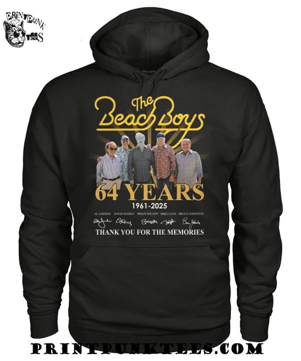 The Beach Boys 64 Years 1961-2025 Thank You For The Memories T-Shirt