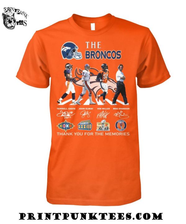 The Denver Broncos 2025 Thank You For The Memories T-Shirt