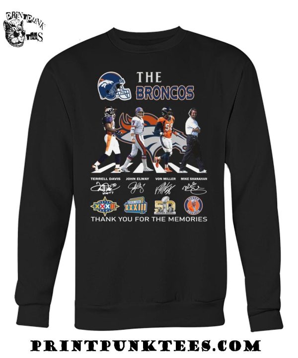 The Denver Broncos 2025 Thank You For The Memories T-Shirt
