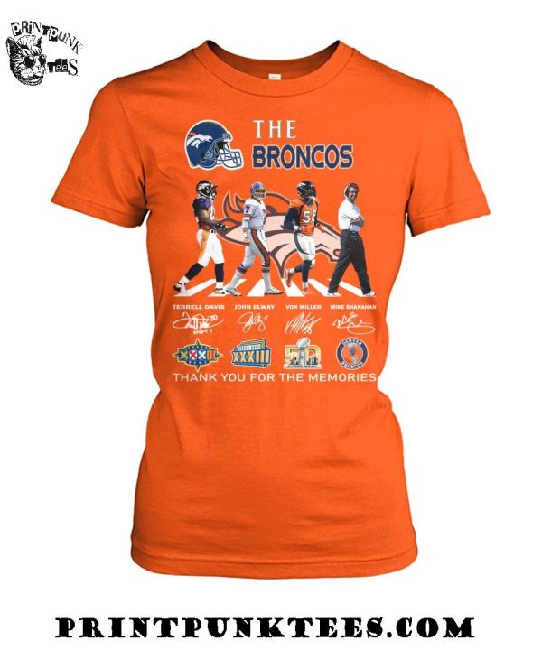 The Denver Broncos 2025 Thank You For The Memories T-Shirt