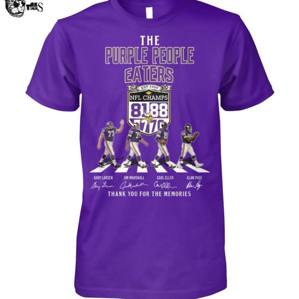 The Minnesota Vikings Purple People Eaters Thank You For The Memories T-Shirt