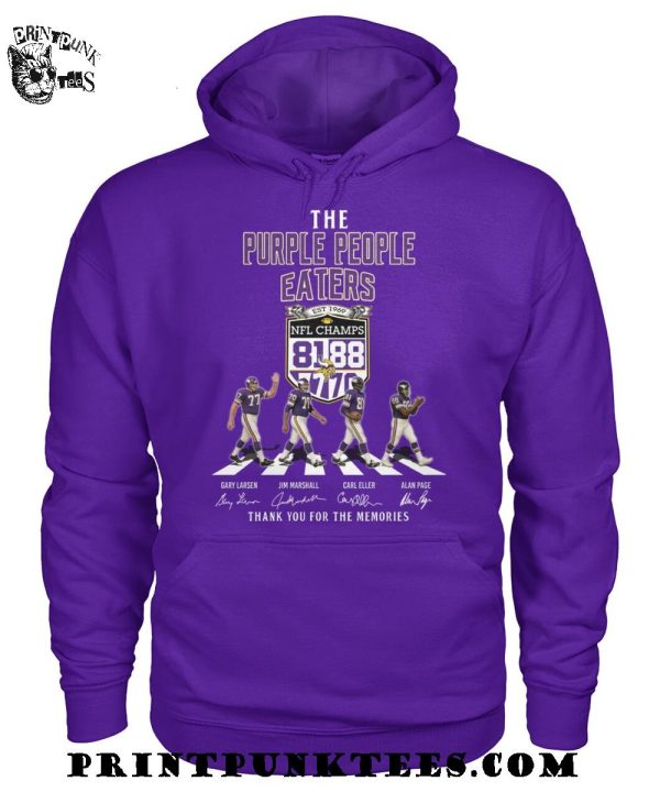The Minnesota Vikings Purple People Eaters Thank You For The Memories T-Shirt