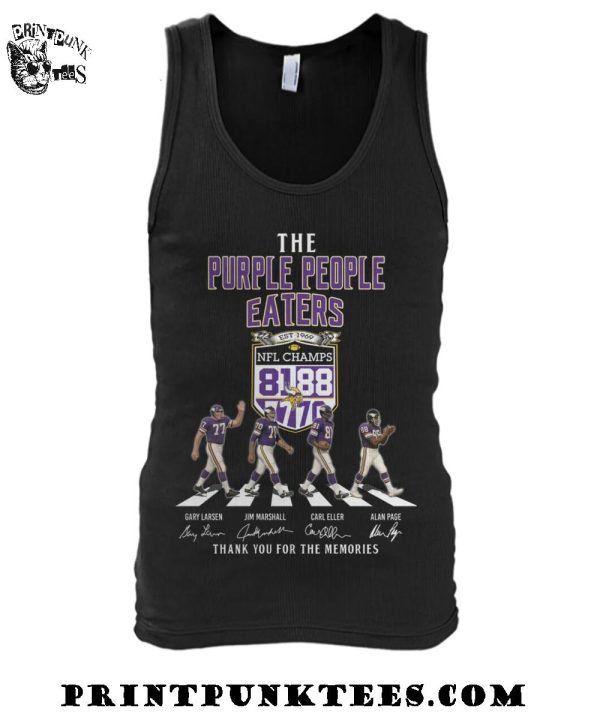 The Minnesota Vikings Purple People Eaters Thank You For The Memories T-Shirt