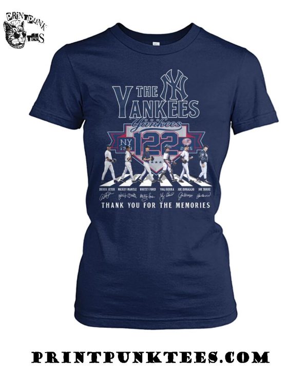 The New York Yankees 122 Years 1903-2025 Thank You For The Memories T-Shirt