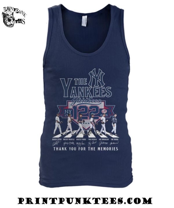 The New York Yankees 122 Years 1903-2025 Thank You For The Memories T-Shirt
