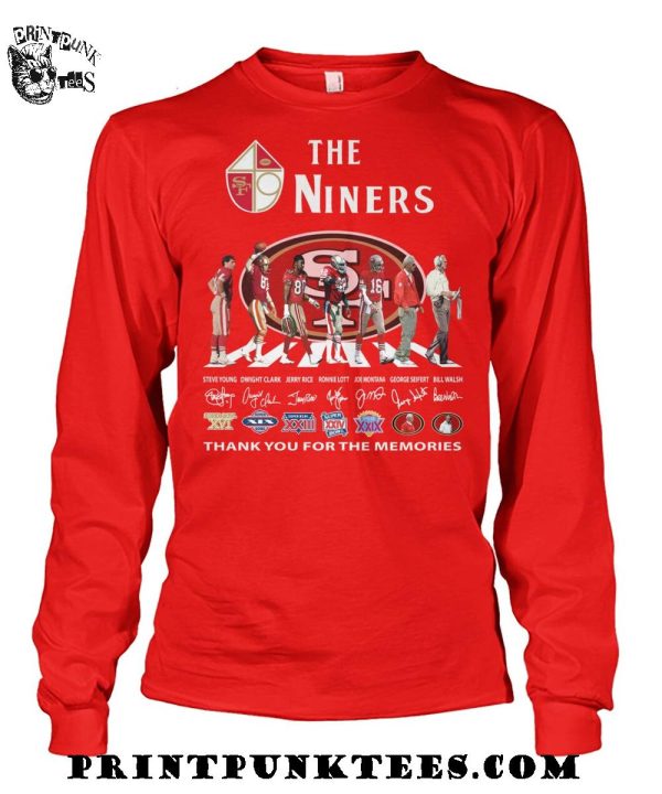 The San Francisco 49Ers Niners Thank You For The Memories T-Shirt