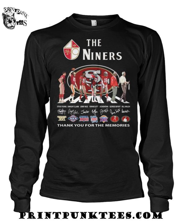 The San Francisco 49Ers Niners Thank You For The Memories T-Shirt