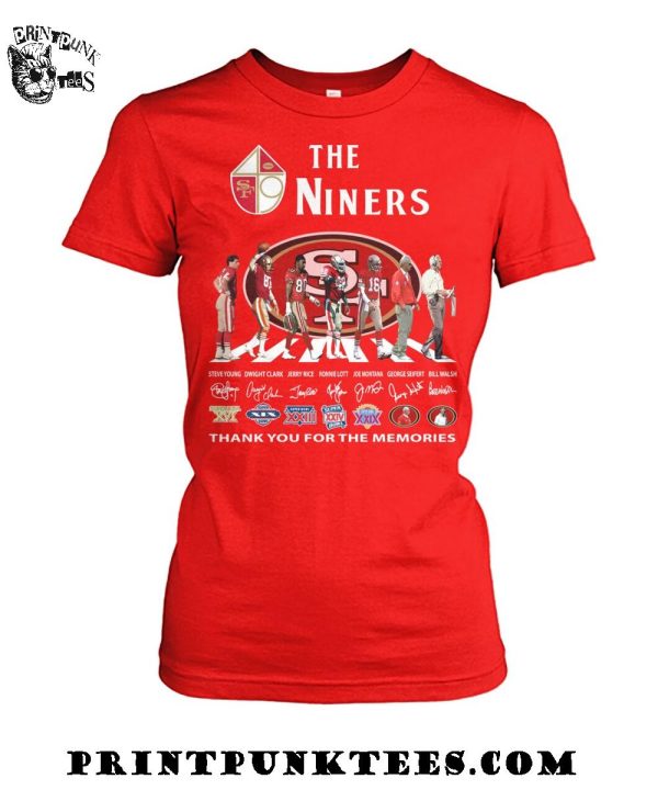 The San Francisco 49Ers Niners Thank You For The Memories T-Shirt