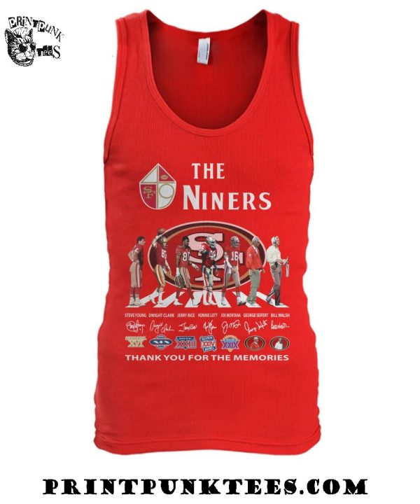 The San Francisco 49Ers Niners Thank You For The Memories T-Shirt