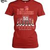The Tampa Bay Buccaneers 50 Seasons Thank You For The Memories T Shirt