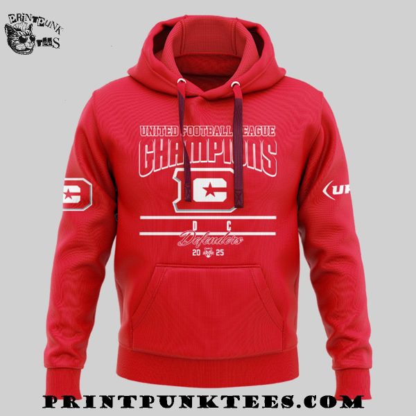 United Football League Champions DC Defenders 2025 Hoodie