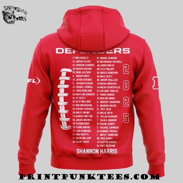 United Football League Champions DC Defenders 2025 Hoodie